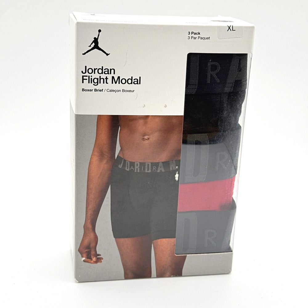 Jordan Boxer Briefs 3 Pack / Size XL Mens / Flight Modal JM0621, NEW